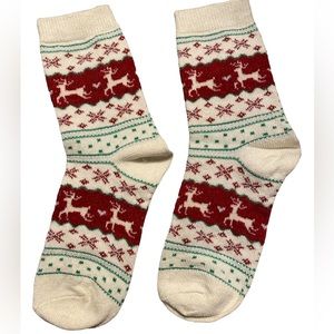 Christmas Elk Socks - #175 / Any 3 Pair $15
